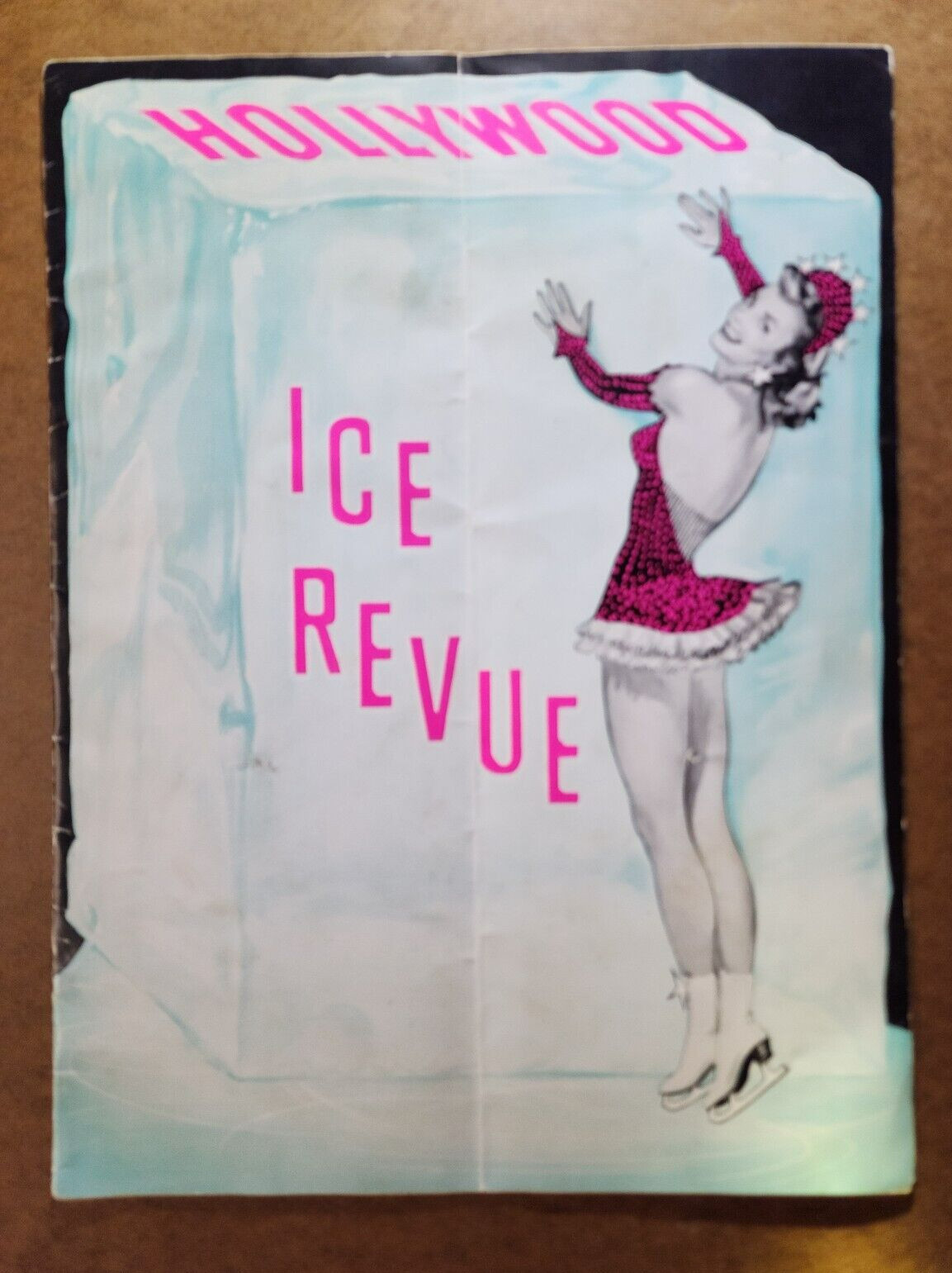 Vtg 1955 HOLLYWOOD Ice Review - Figure Skating, Ice Skating Program