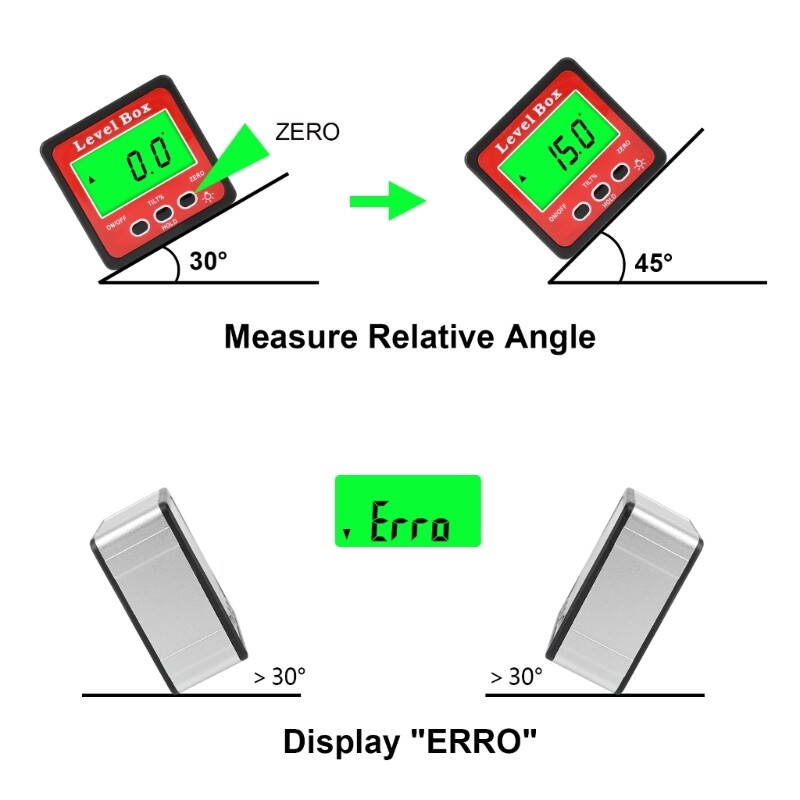 Digital Electronic Level Digital Fnder 4x90 ?? Inclinometer