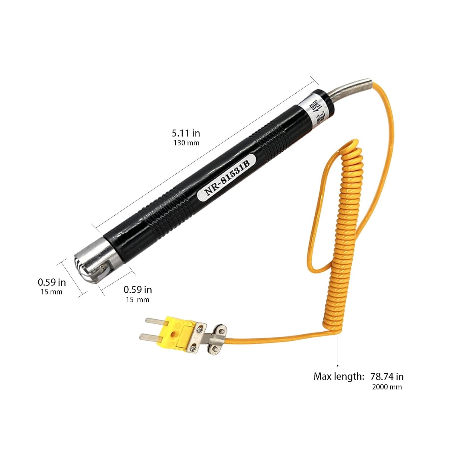 1 Pcs K-Type Sensor Surface Temperature Probe High Temperature Thermocouple -...