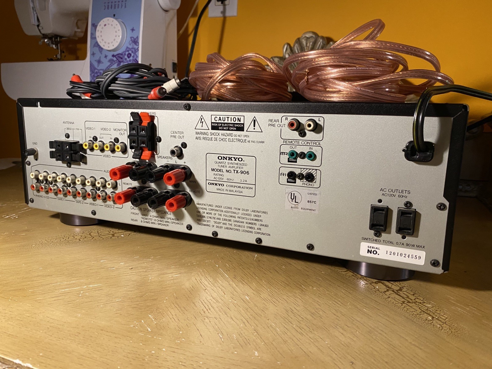 ​Vintage Onkyo TX-906 Audio Video Control Tuner Amplifier Receiver