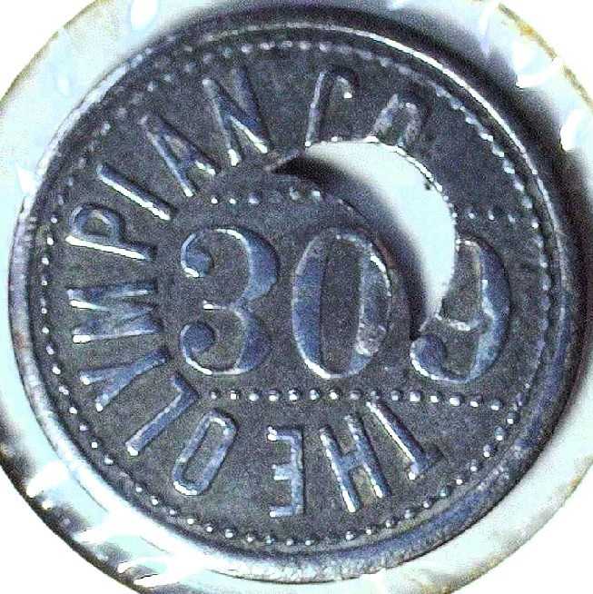 THE OLYMPIAN CO. 309 - MOON -GOOD FOR 2½ ¢ - PORTLAND, OR - TC# 5317 $ - EC 8501