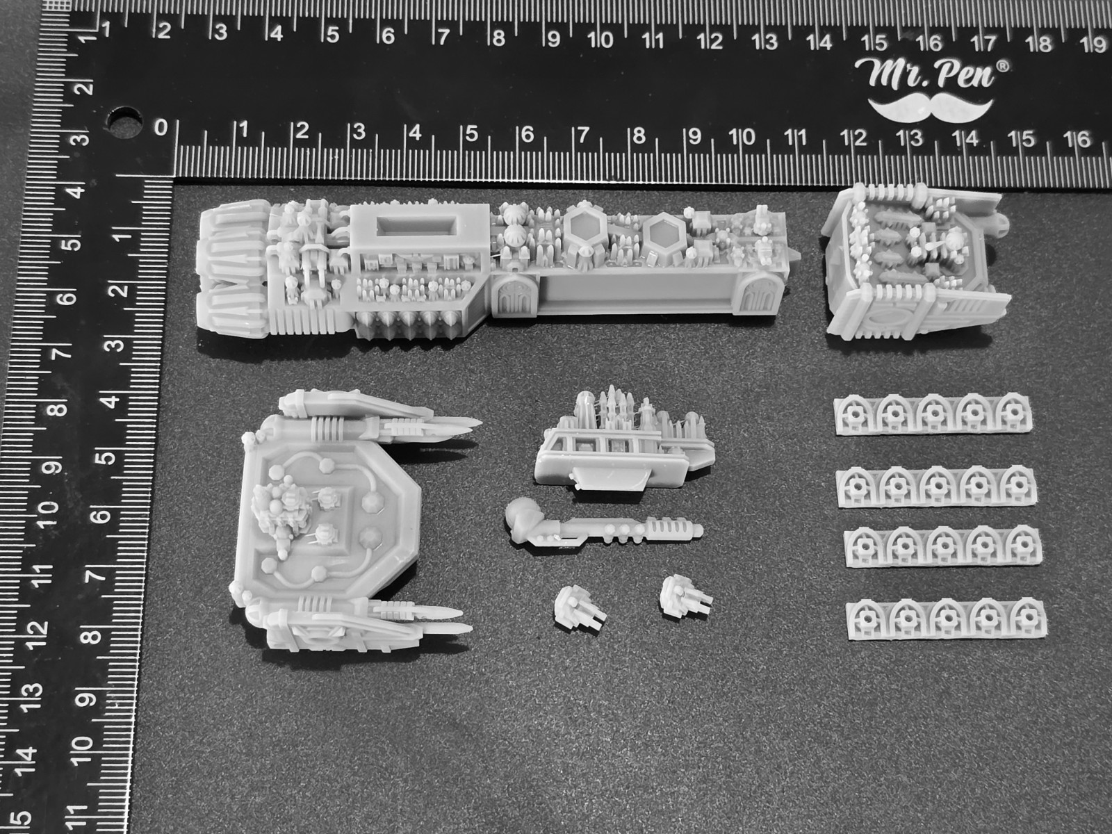 Battlefleet Gothic Inquisition Black Ship Battleship - Compatible with BFG Ship