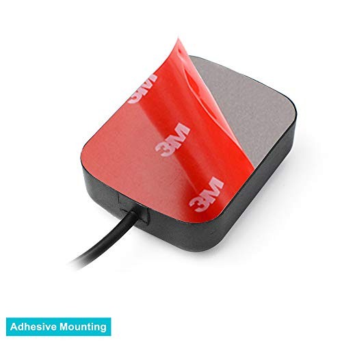 Car Dash Cam GPS Antenna 3.5mm Plug - Waterproof Hidden Adhesive Mount for