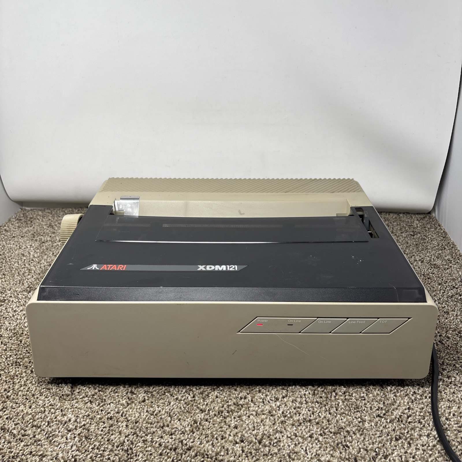 Atari XDM121 Daisy Wheel Printer - Untested  FOR PARTS OR REPAIR sold as is