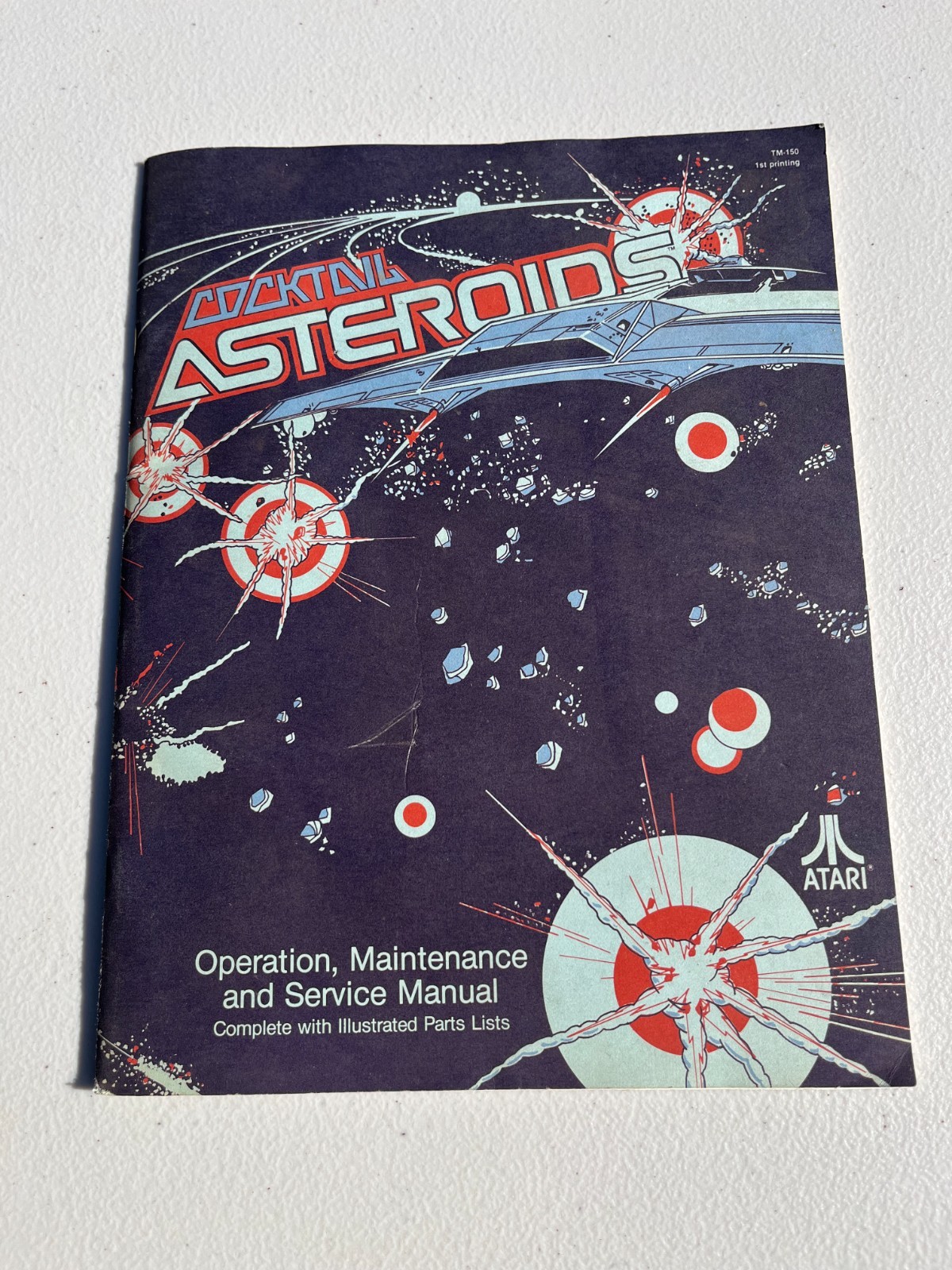 Atari Cocktail Asteroids Video Operation Maintenance Service Manual Parts List