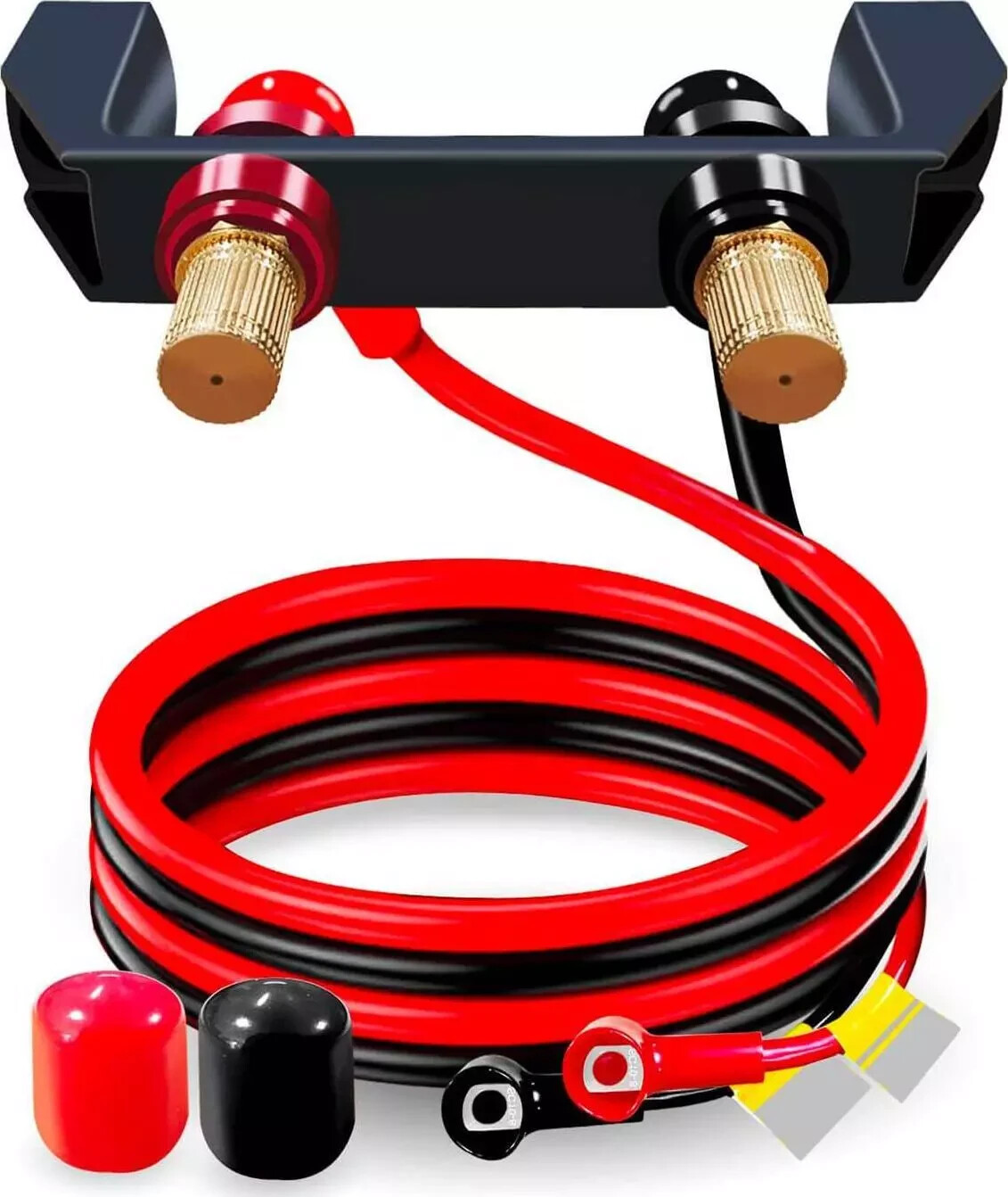 Battery Jump Post Kit, Waterproof Remote Battery Jumper Terminals W/Cable And Am