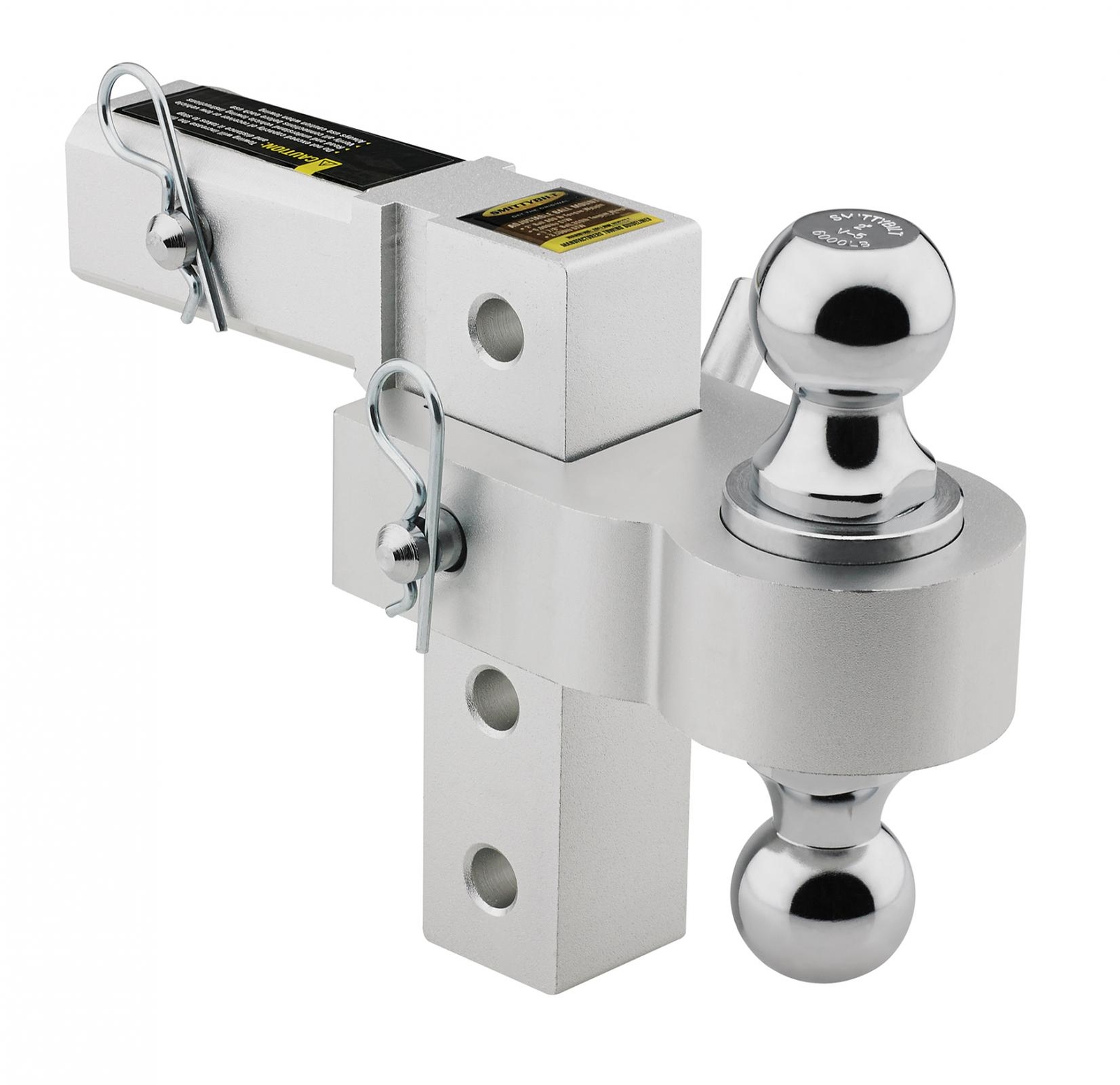 Smittybilt 2925 Adjustable Aluminum Ball Mount (Satin)