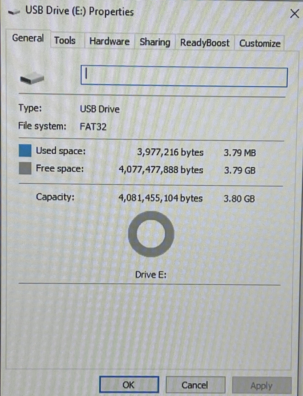 USB FLASH DRIVE 4GB