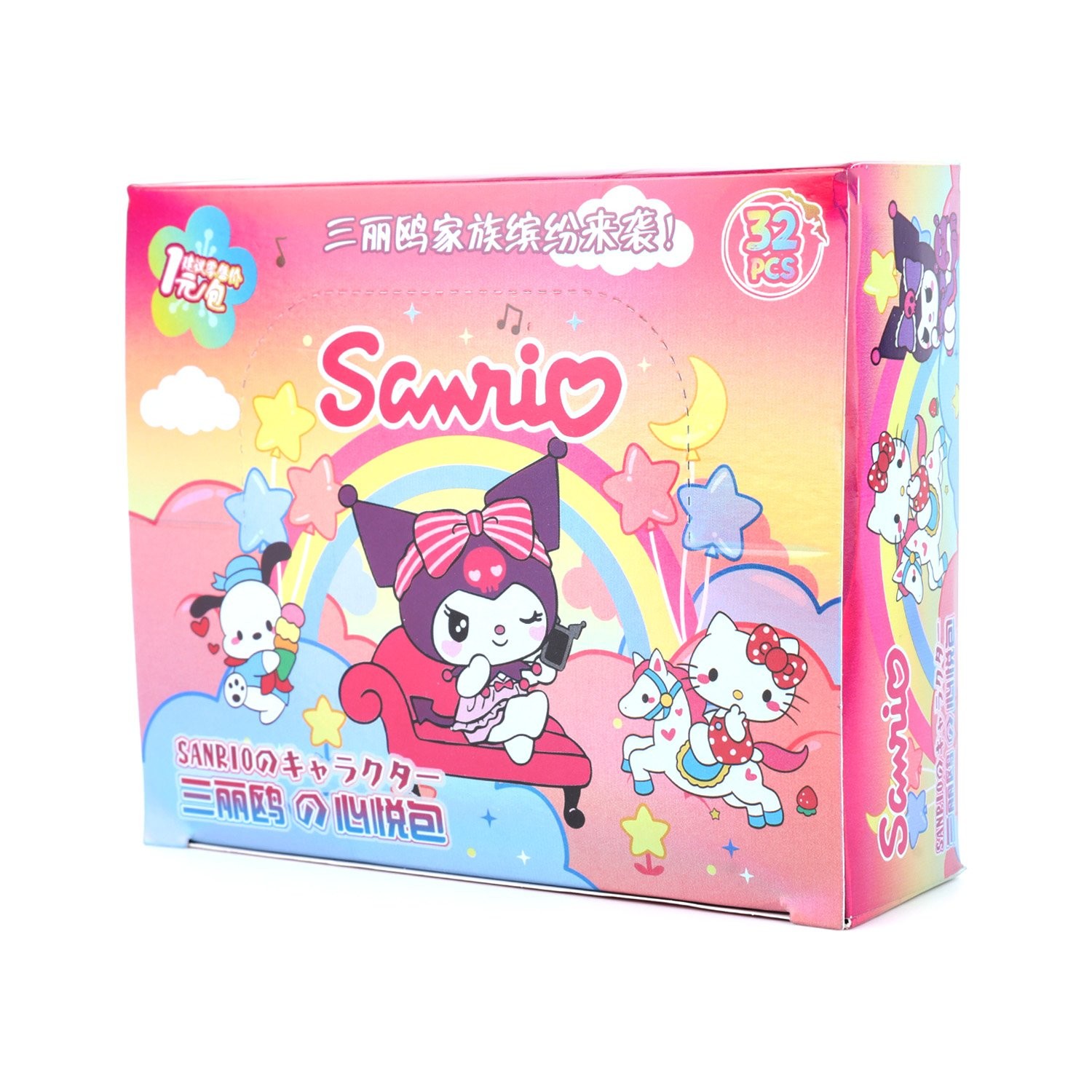 Sanrio Family Trading Cards 32 Packs Official Booster Box Hello Kitty Sealed