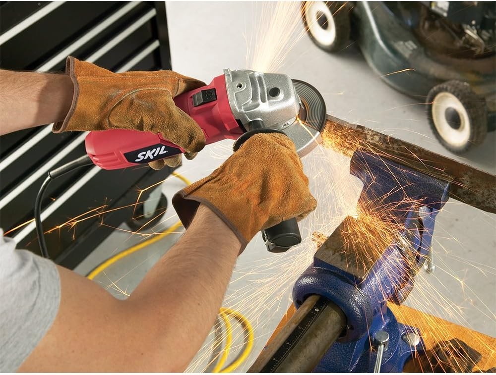 6.0 Amp 4.5 Inch Angle Grinder Electric Handheld Cutting Grinding Tool