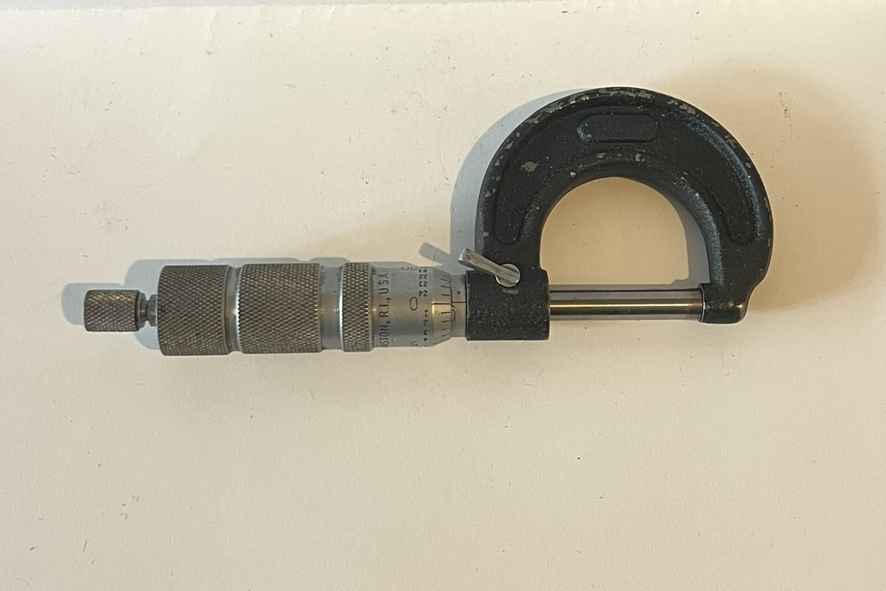 Vintage Central Tool Co. #12RL 0-1" Outside Caliper Micrometer