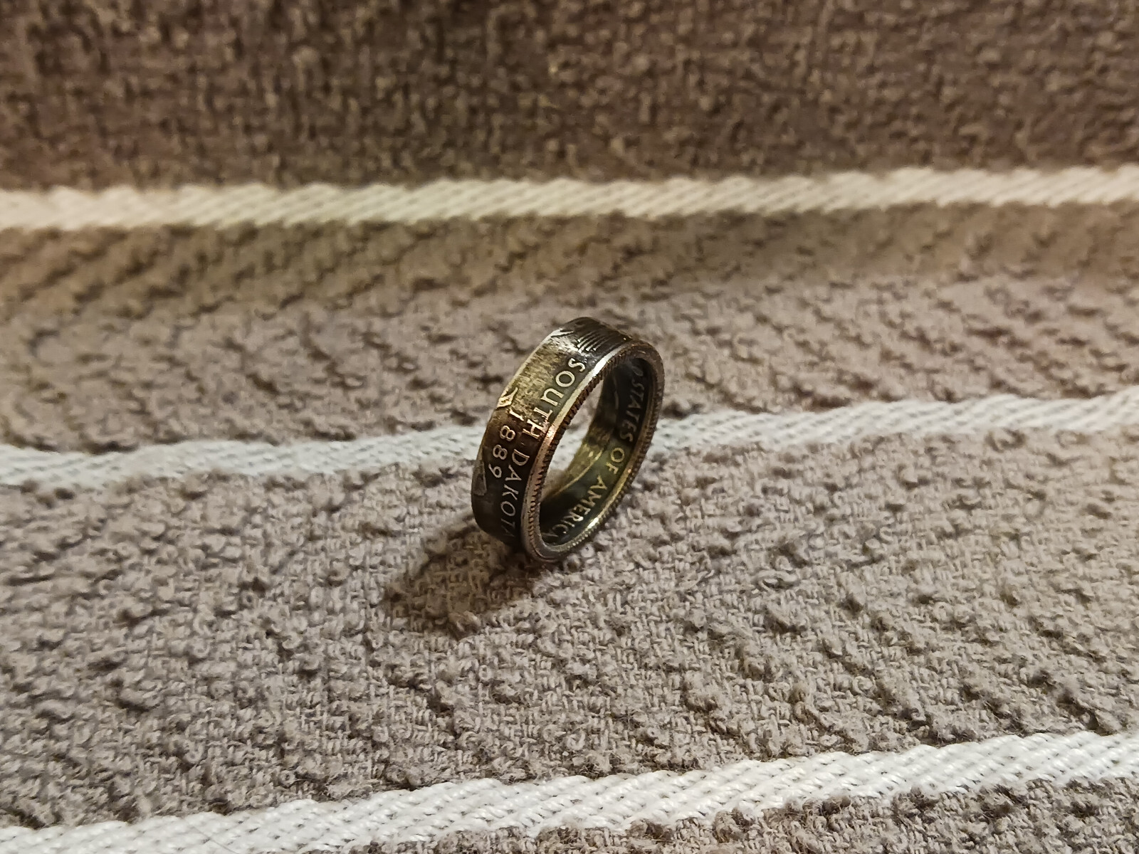 SOUTH DAKOTA  State  Washington Quarters coin ring 8 (2006)