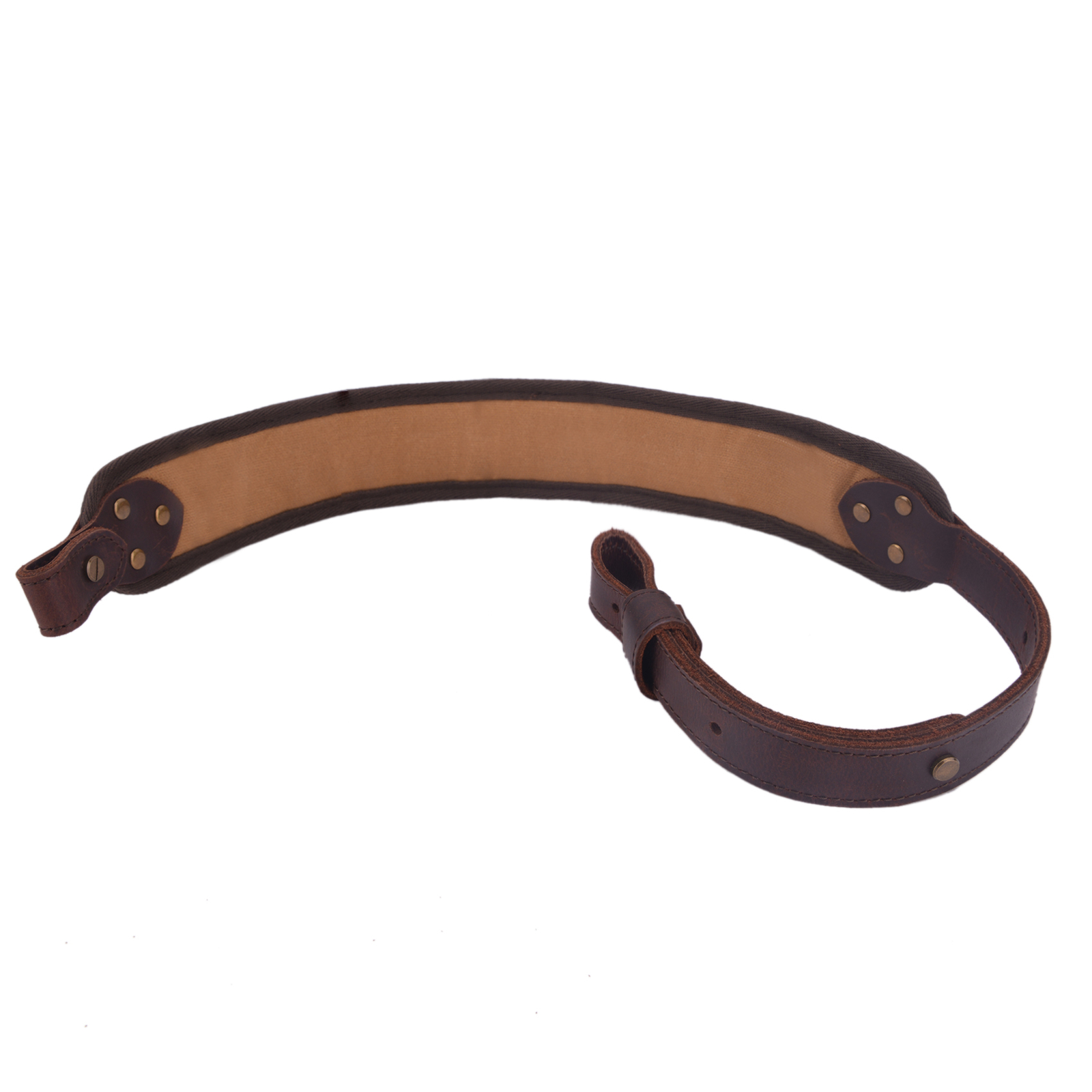 Leather Canvas Rifle Sling Shotgun Shell Slots Straps For .30/30 .308 12GA .22LR