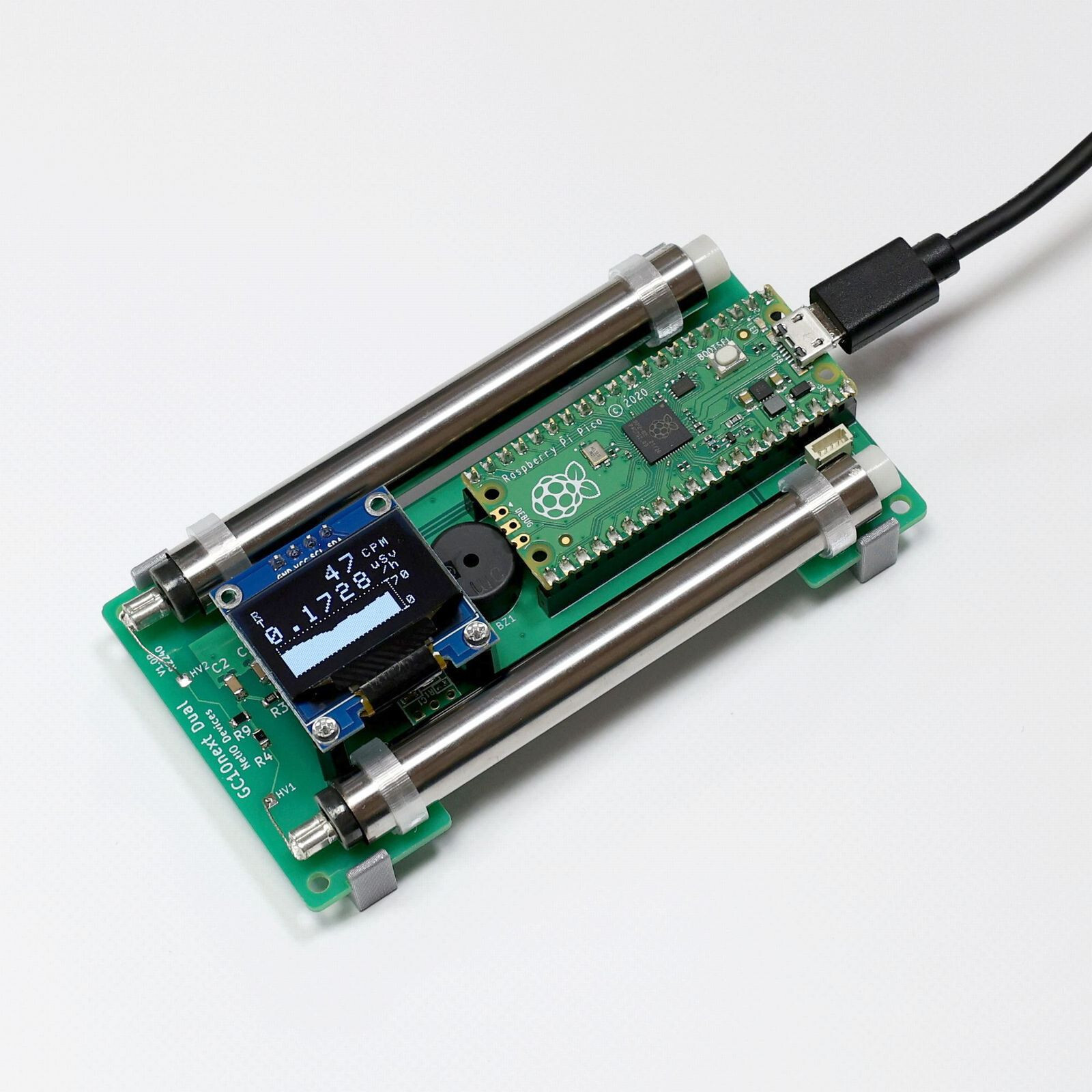 Geiger counter embedded module NetIO GC10nextDual Radiation Detector Dual type