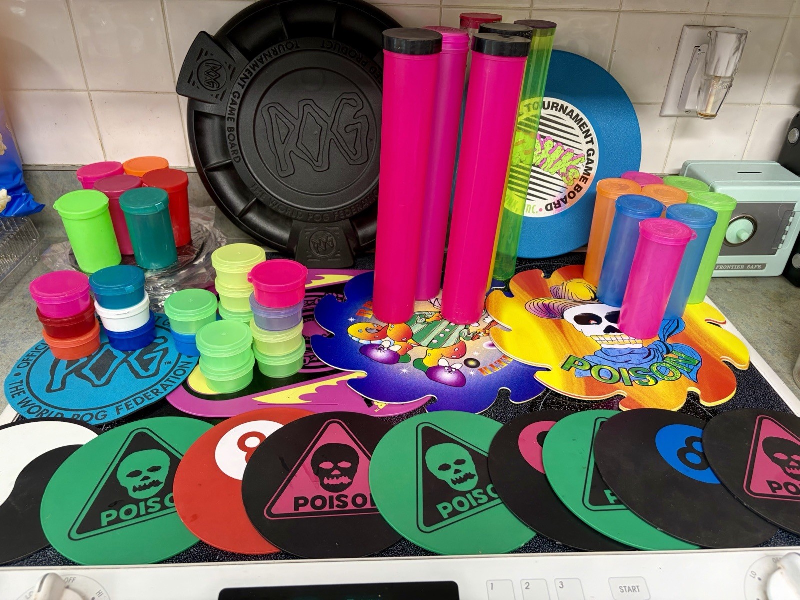 90s POG Boards & Containers