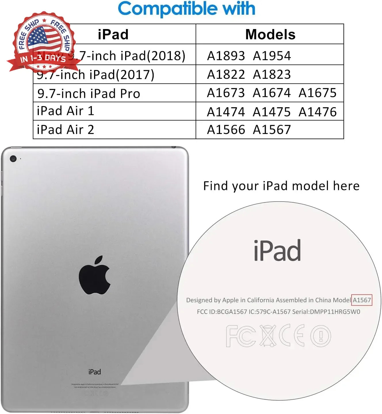 Screen Protector for iPad (9.7-Inch, 2018/2017 Model, 6th/5th Generation)