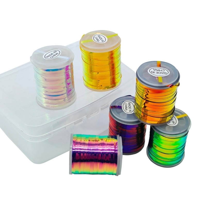 Fly Tying Wire Accessories Tinsel Flash Line Fly Fishing Lure Making Supply