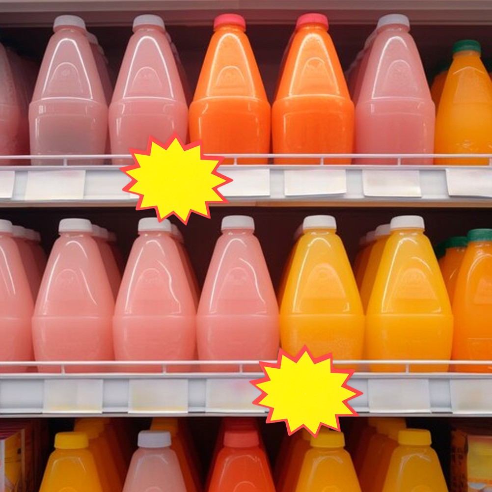 100 Pcs Supermarket Price Signs Label for Stores Advertising Labels