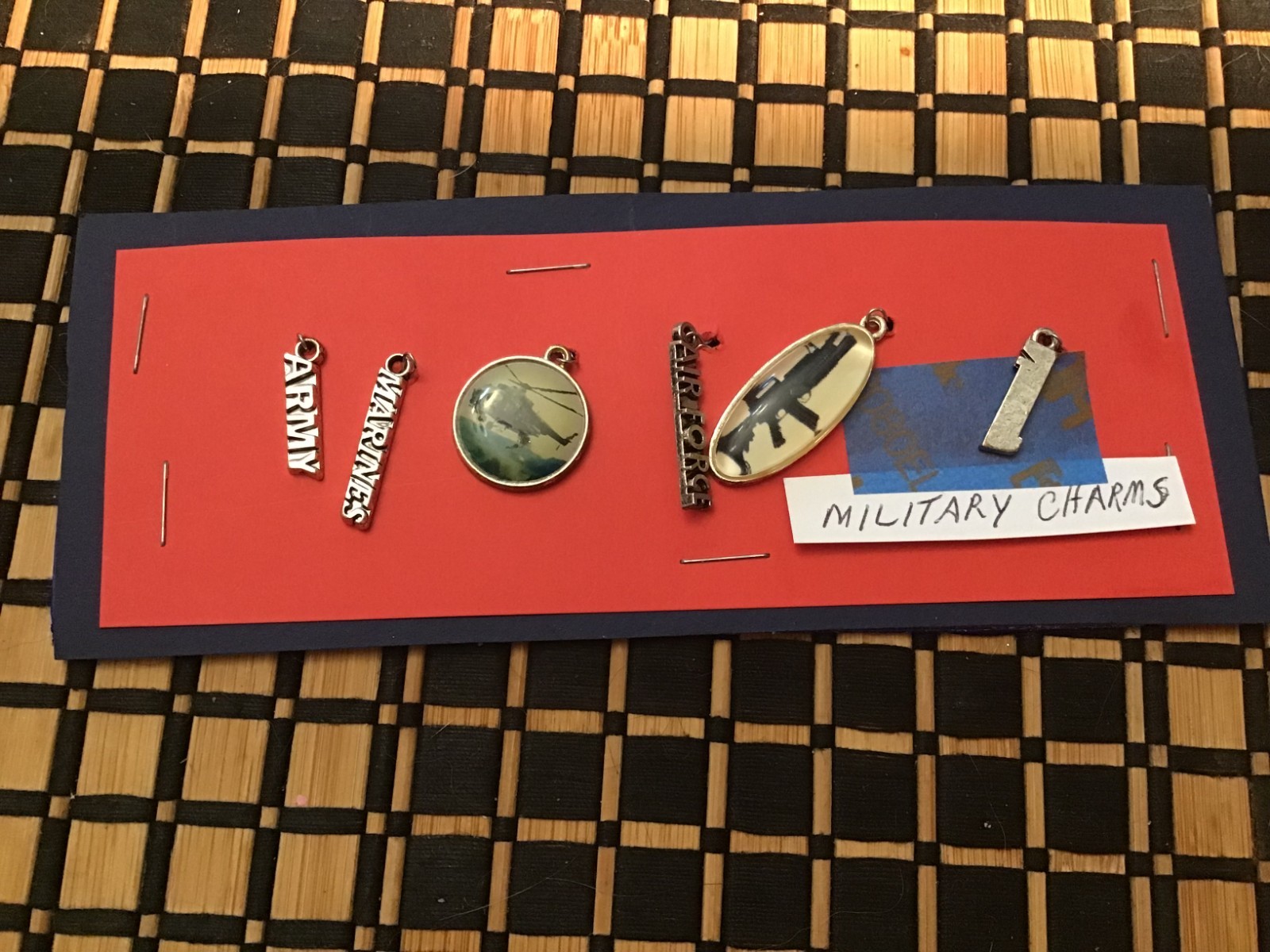 Lot Of 6 Military Charms
