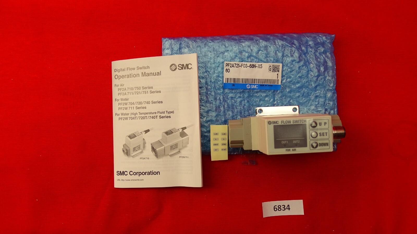 Smc Pf2a721-F03-68N-X560 - Flow Switch - Pf2a721-F03-68