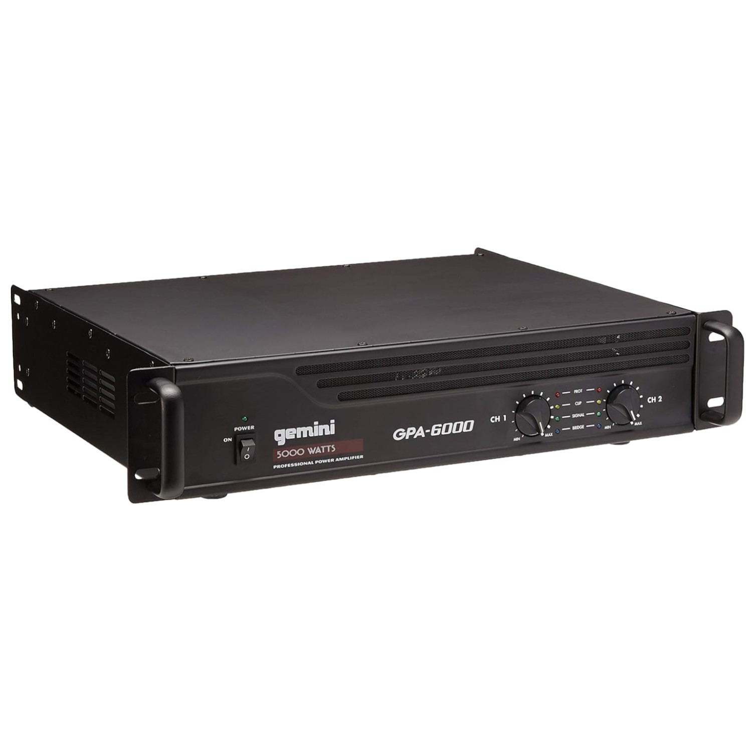 Professional DJ Amp - 5000W Peak Power, Rugged Metal Chassis
