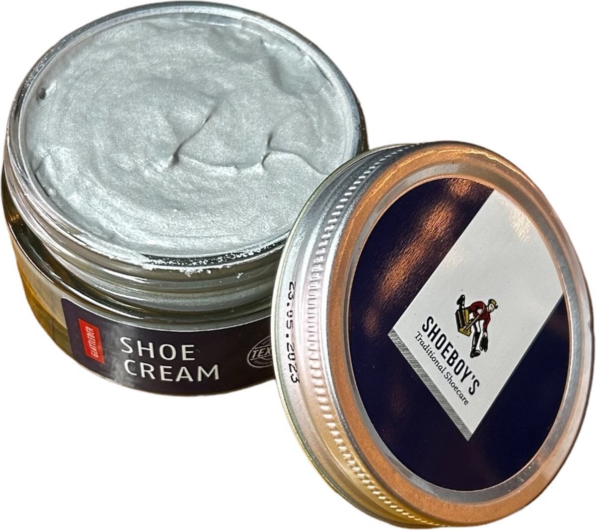 Shoeboy's Silver (62) - premium soft wax-based leather shoe cream