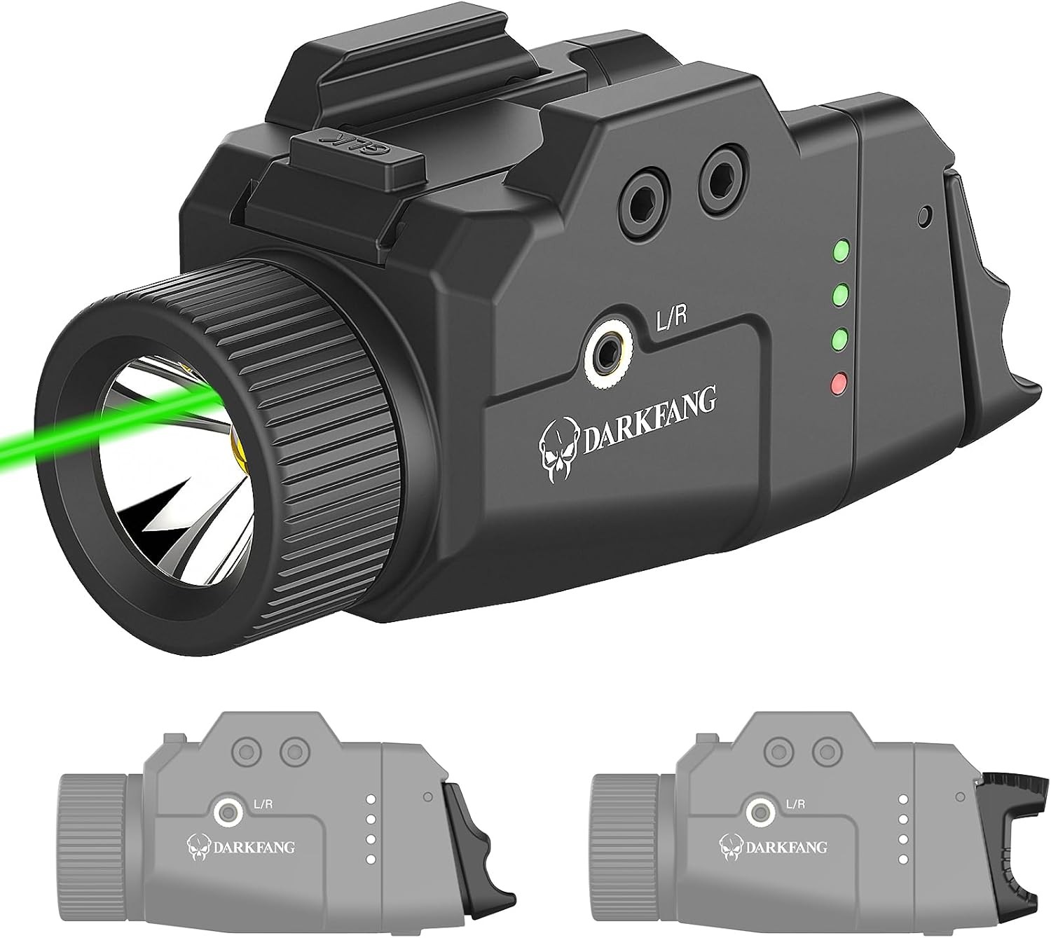 DARKFANG Tactical Weapon Light Laser 1000 Lumen for Glock