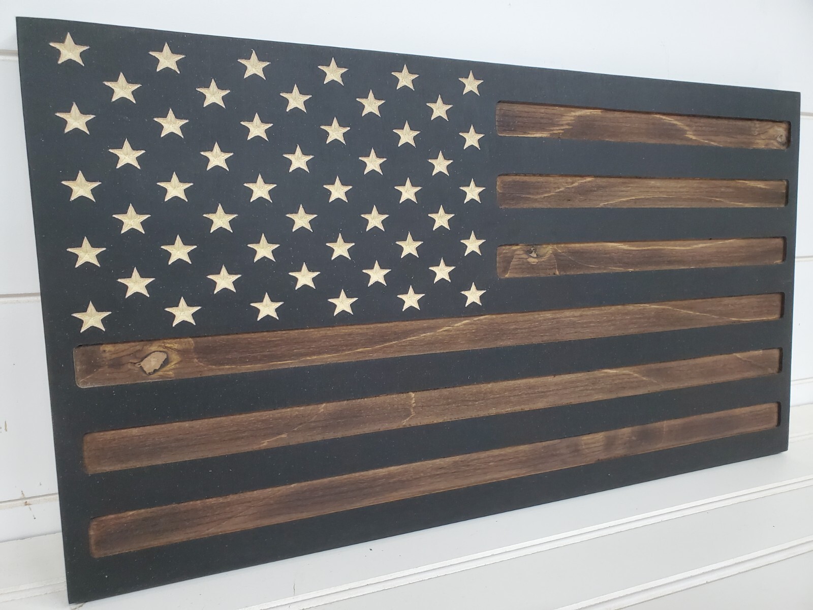American Flag Gun Safe Case Cabinet