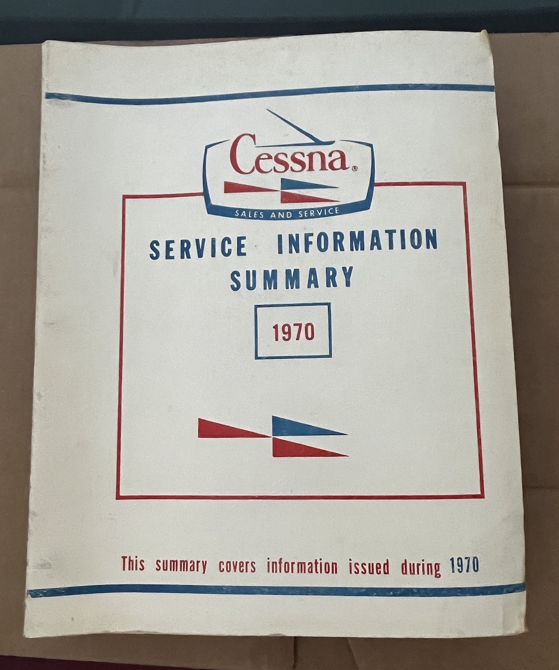 1970 Cessna Service Information Summary Manual All Models, OEM , Original