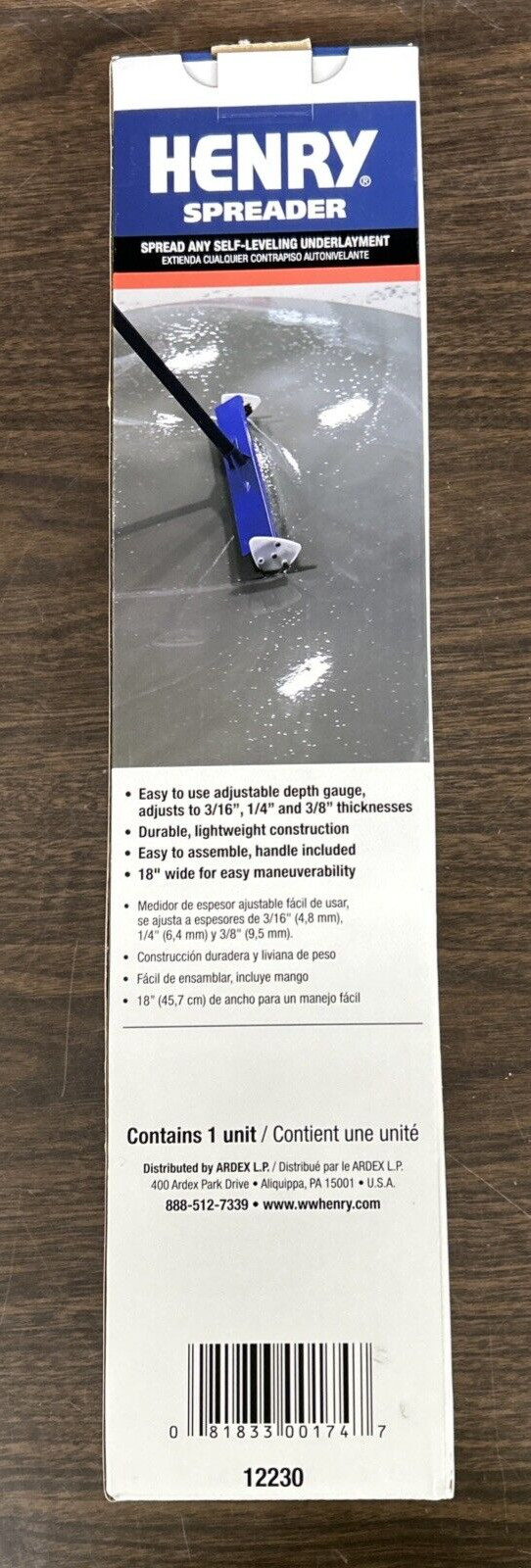 Henry Spreader - Self Leveling underlayment