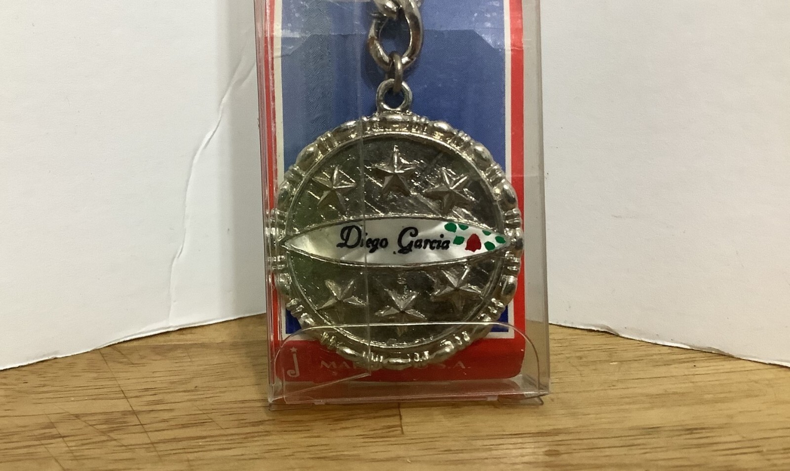 Collectors Souvenir Diego Garcia Key Chain - Made In U.S.A.