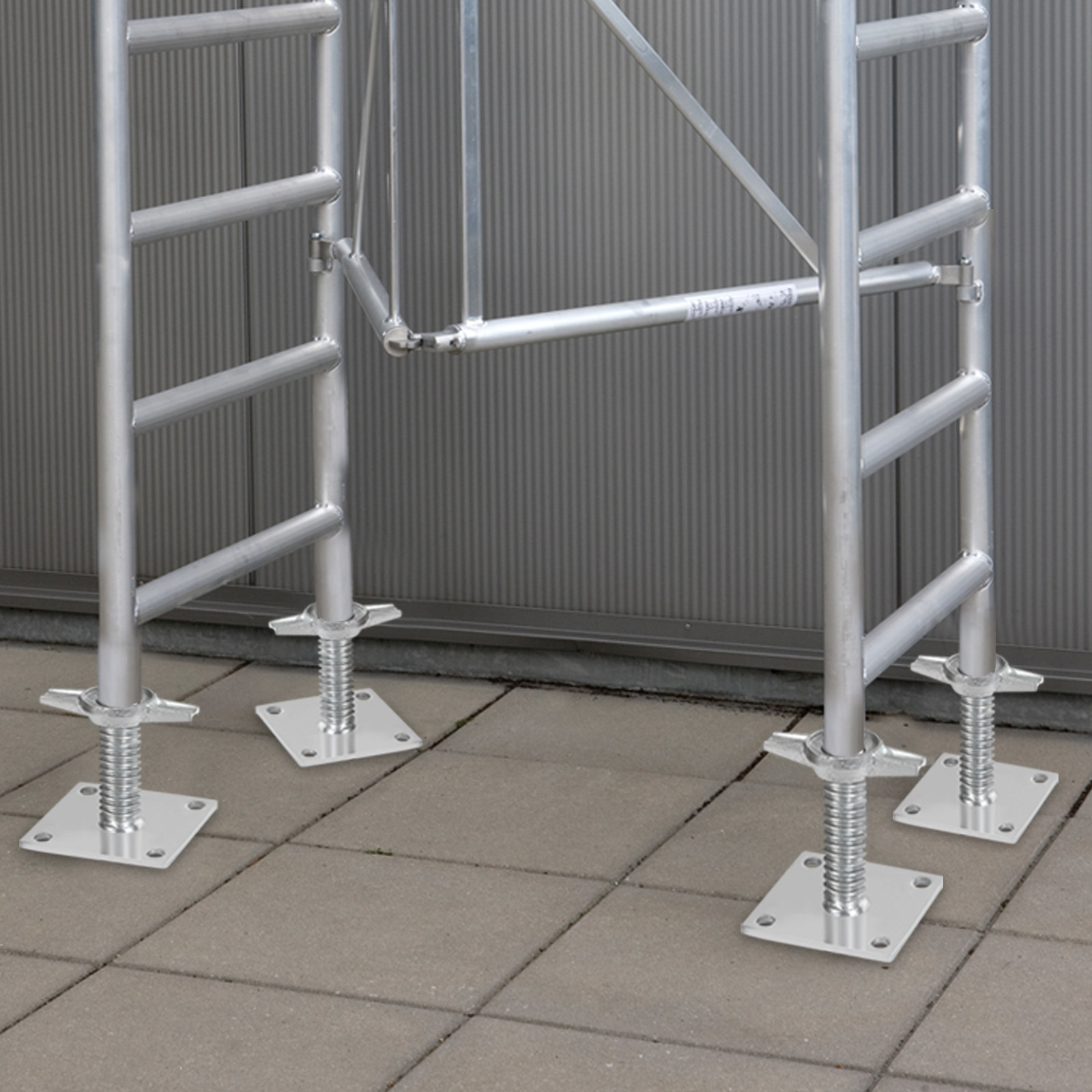VEVOR 4-Pack Adjustable Leveling Jacks Solid Screw for Baker-Style Scaffolding