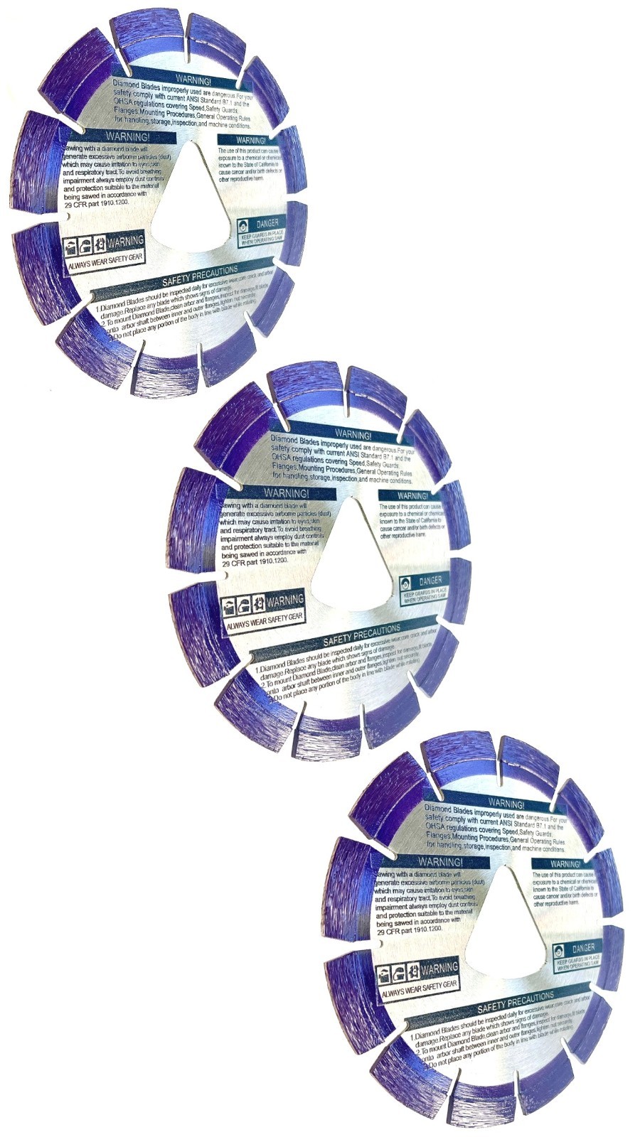 6'' XL6-1000 Husqvarna Soff-Cut 542777005 Purple Diamond Blade early entry 3pk