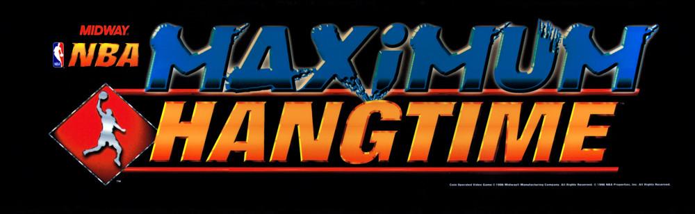NBA Maximum Hangtime Arcade Marquee 26" x 8"