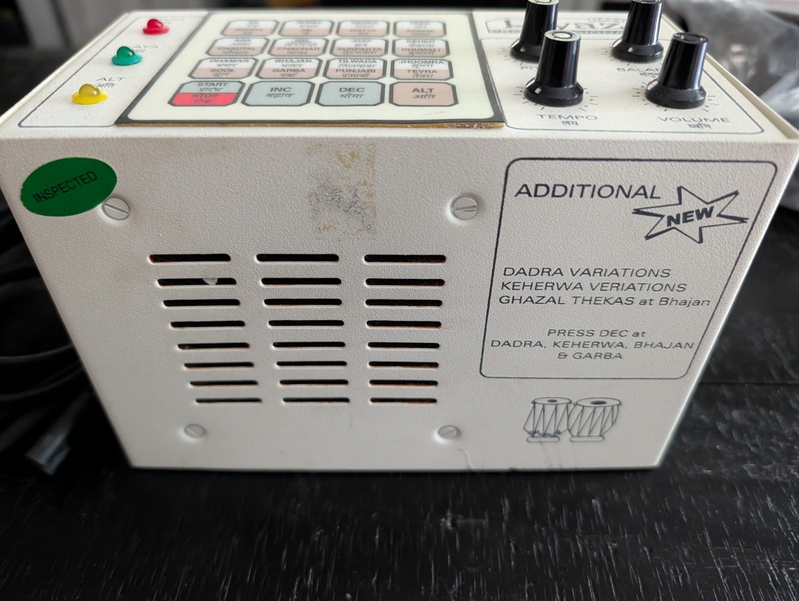 Riyaz Master Professional Electronic Tabla Drum & Rhythm Machine Tested Working
