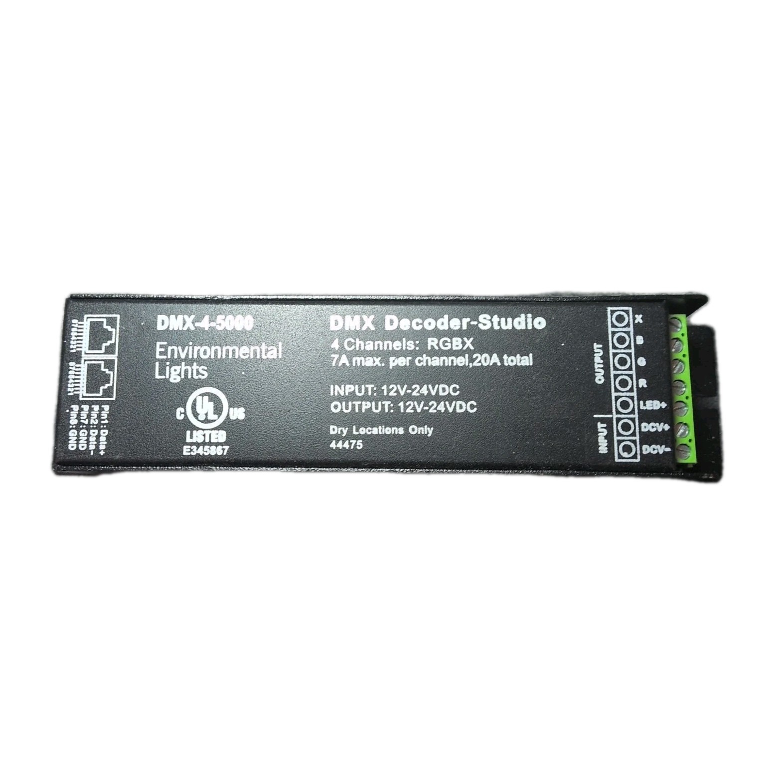 Environmental Lights DMX-4-5000 Decoder-Studio 4-Channel RGBX 5A/Channel