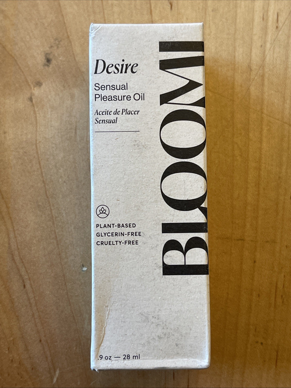 Bloomi DESIRE Sensual Pleasure Oil, Plant Base, Glycerin Free, 9oz/28ml NEW