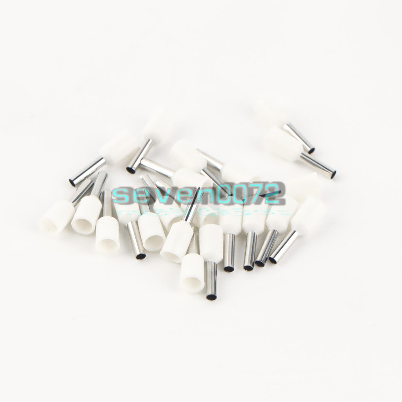 100Pcs Cable Cord End Terminal Wire Crimp Insulated Ferrule White E1508 16AWG