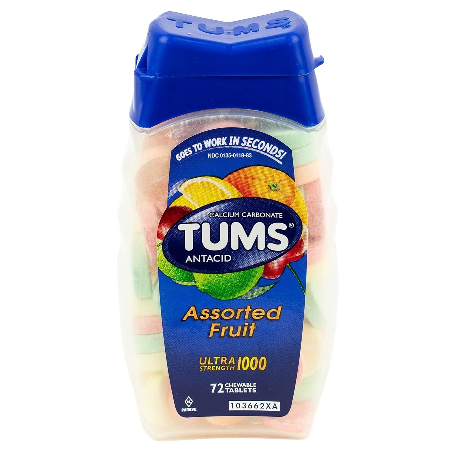 Ultra Strength Antacid, Assorted Fruit - Maximum Comfort and Fast-Acting Relief