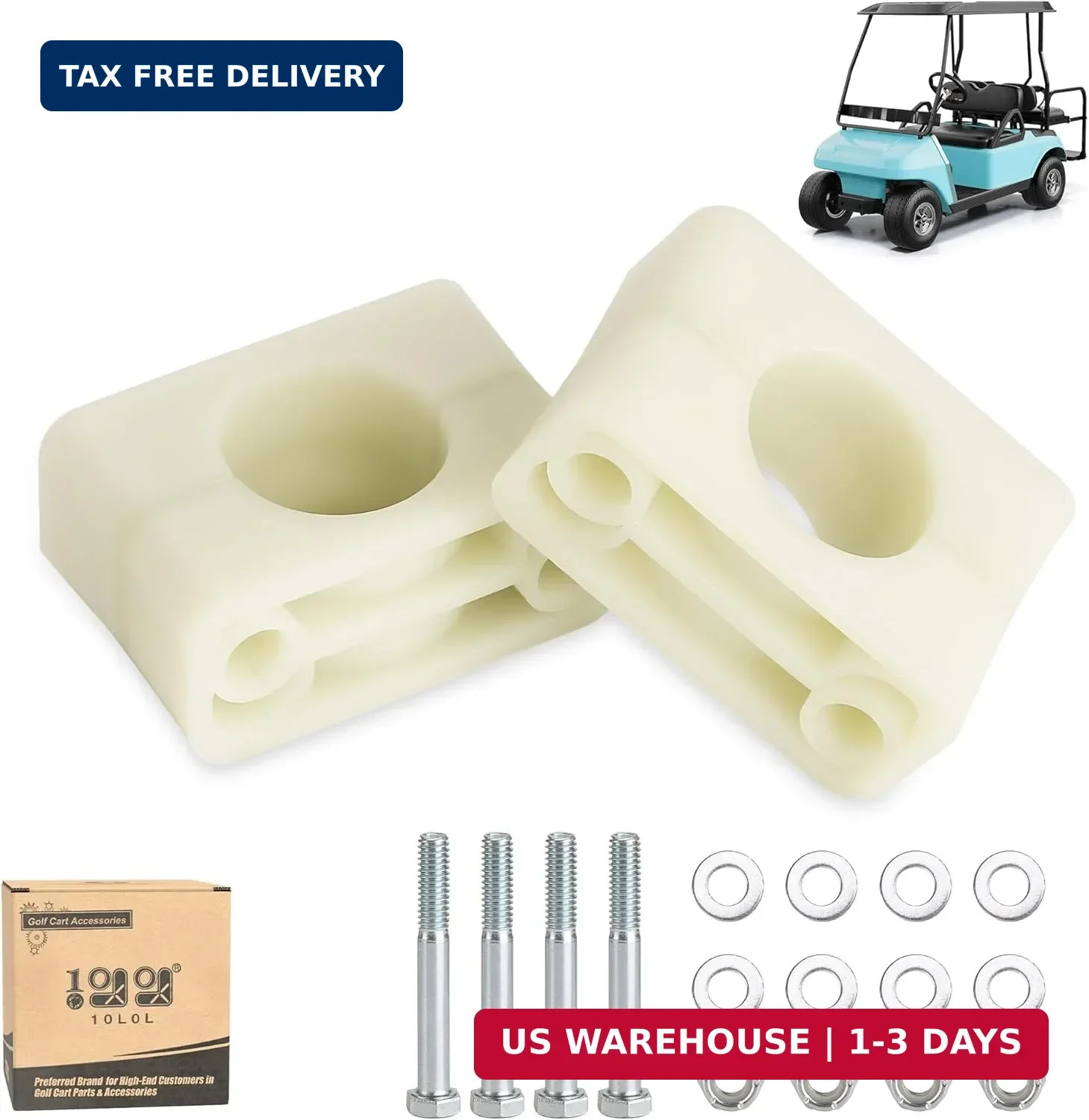 Brake Block Mounting Set with Screw Nut for Club Car DS & Carrya