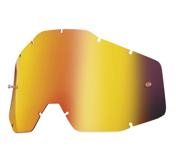 100% Replacement Lenses for Racecraft+/Racecraft/Accuri/Strata Goggles - Red Mir