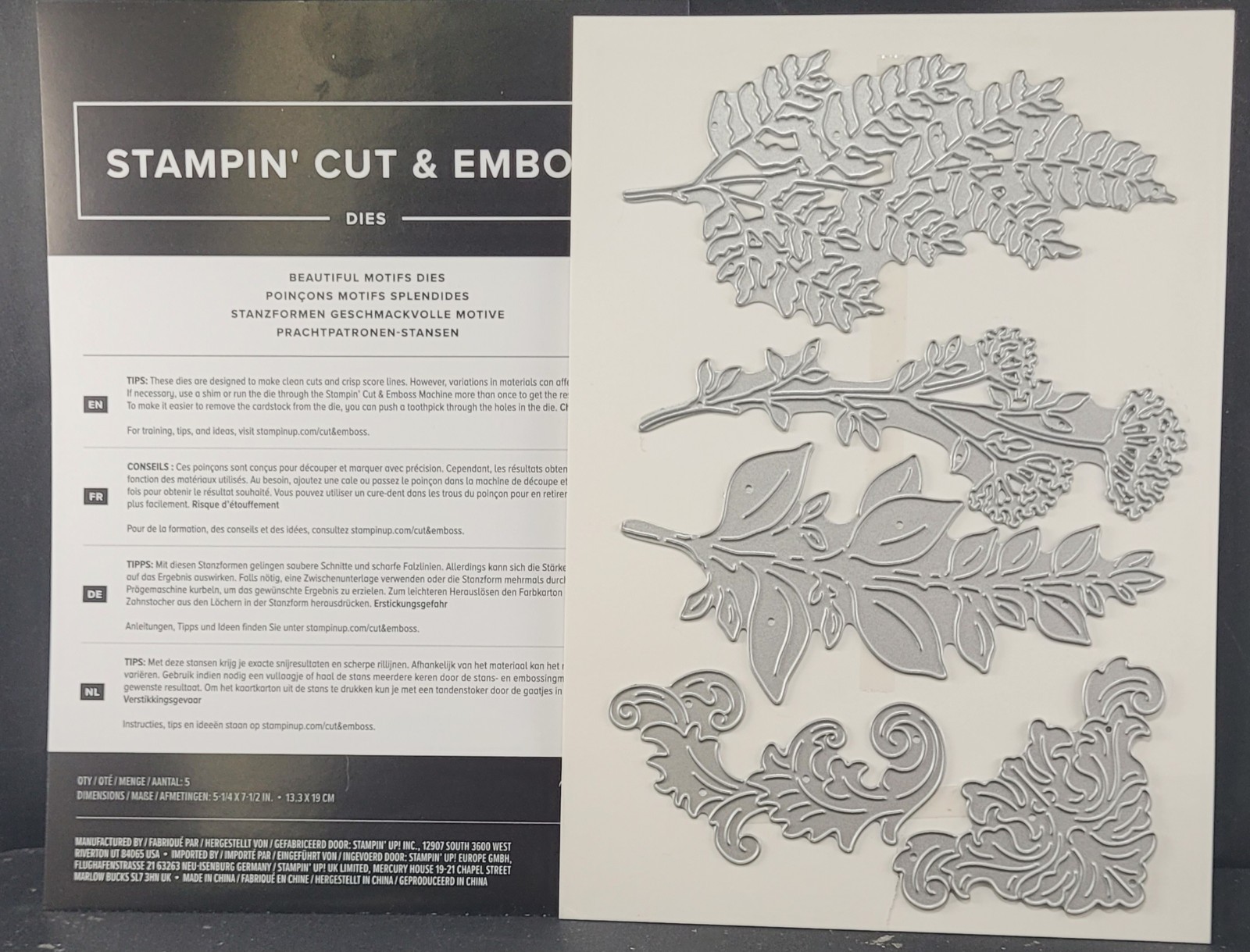 Stampin Up! - Beautiful Motifs - Dies - *Retired*