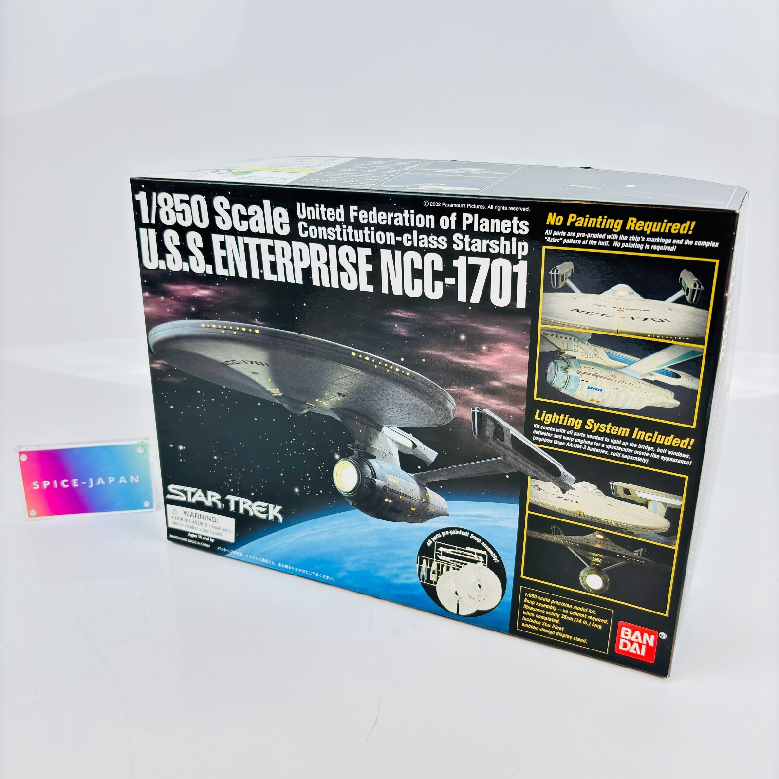 Star Trek U.S.S. Enterprise NCC-1701 1:850 1/850 Scale Plastic Model Kit Bandai