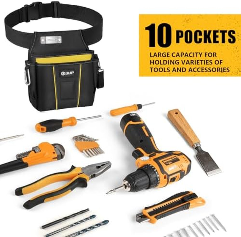 Magnetic Tool Belt & Tool Bag Bundle - Ultimate Organizer for DIY Projects!