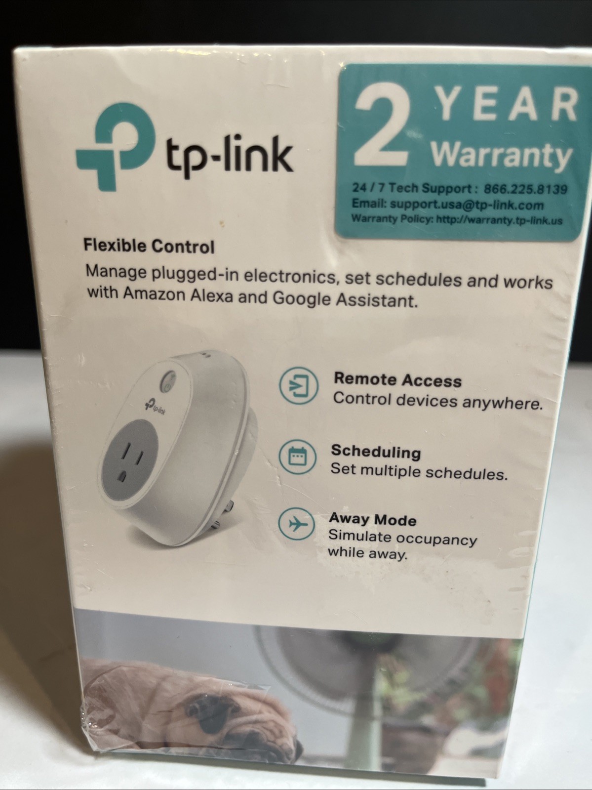 TP-Link - HS100 - Smart WiFi Plug - w/Google Assistant & Amazon Alexa NEW Sealed