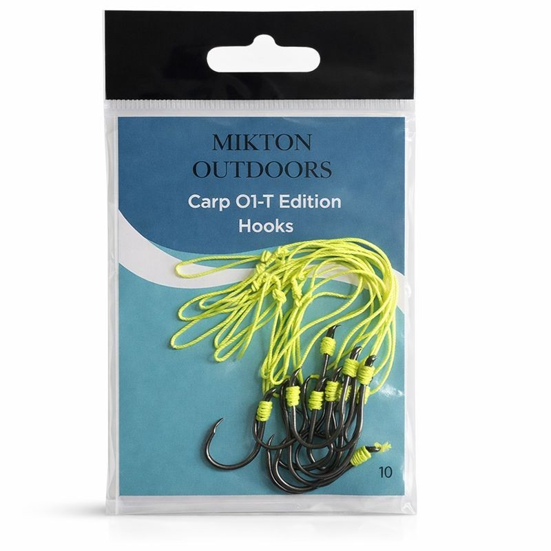 Carp Hooks Pre Tied  –Carp O1-T Edition-  Octopus Fishing Hooks (Qty 10).