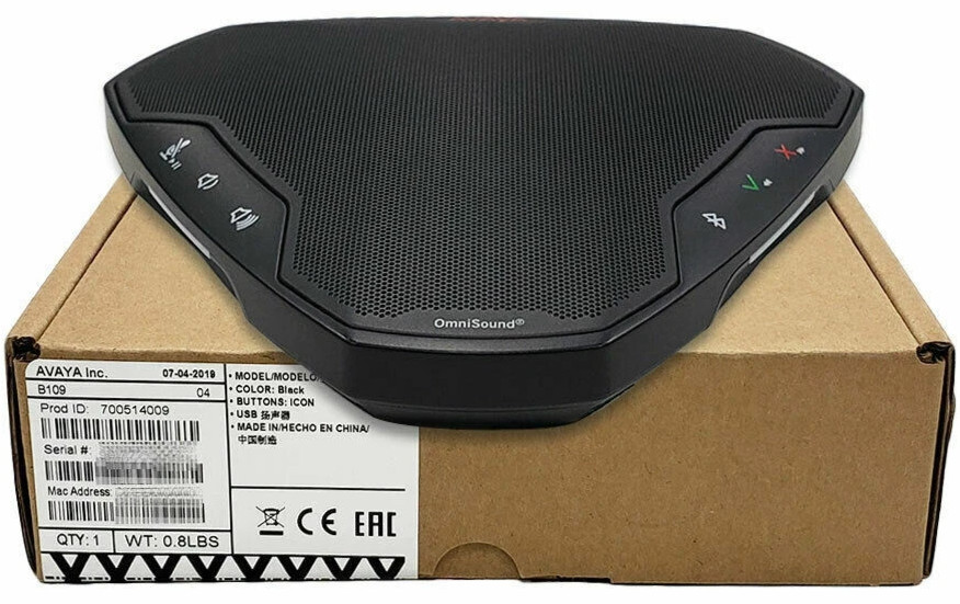 Avaya B109 / 700514009 Personal Conference Speaker Phone W/ Case  Brand New