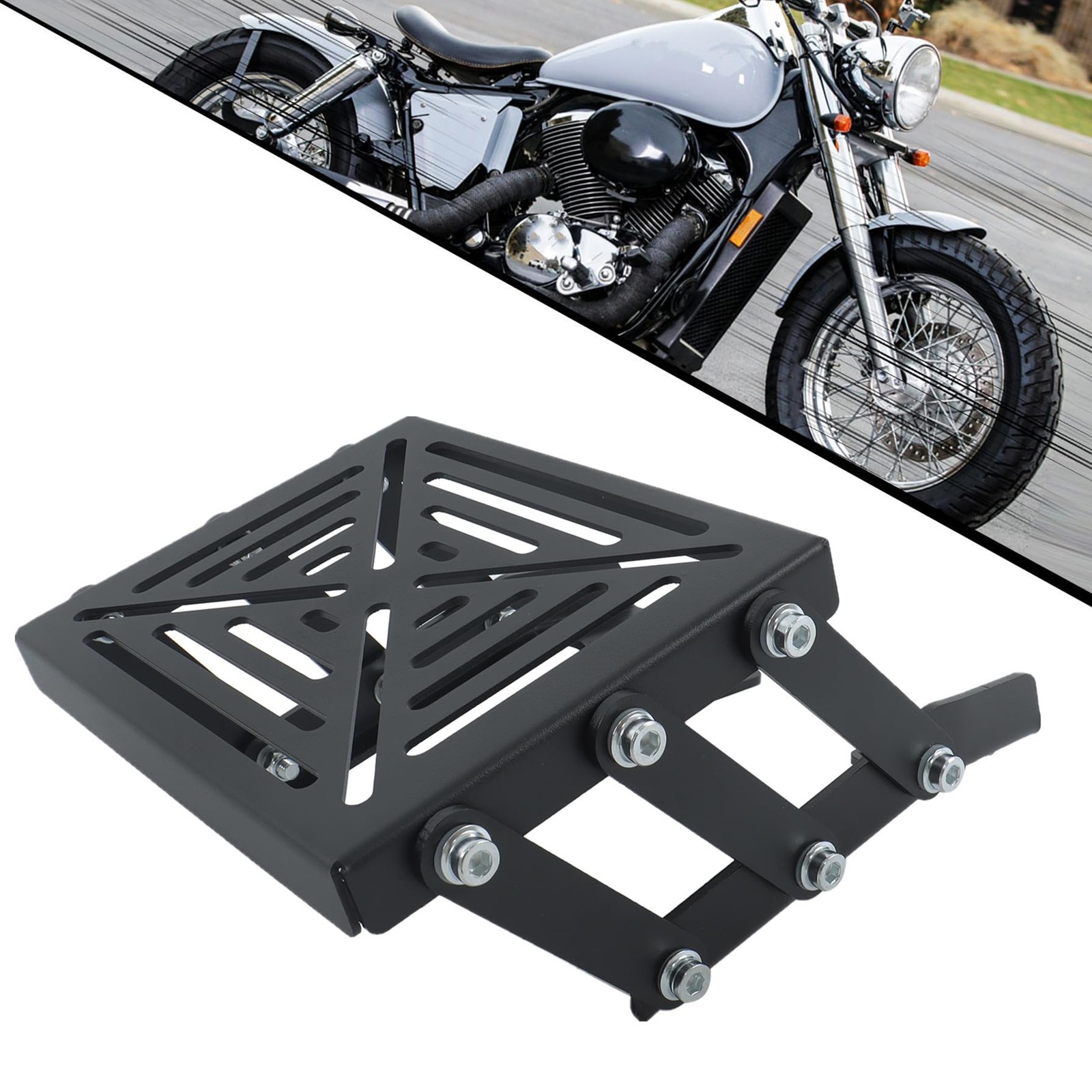 Motorcycle Trunk Mount Carbon Steel Tour Pack Luggage Rack for Y15 LC135 FIV8