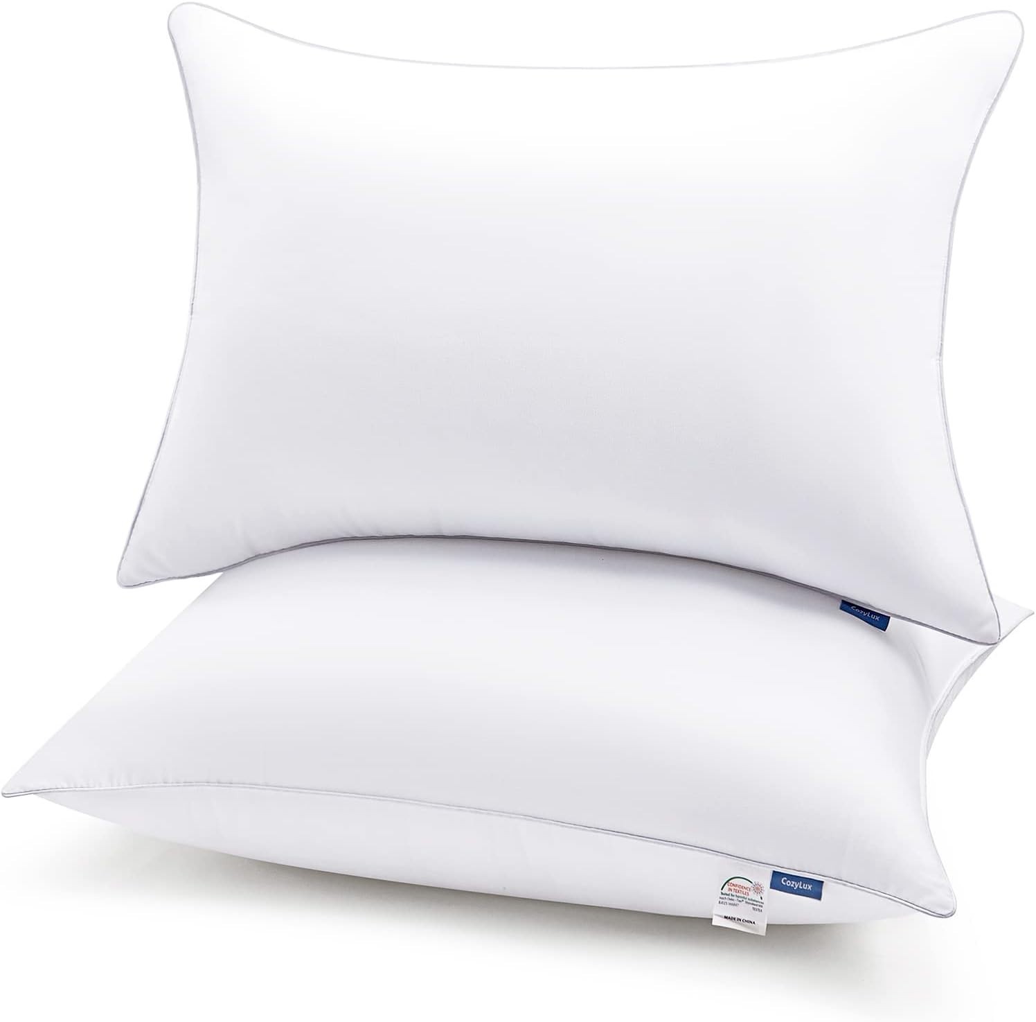 Juego De 2 Almohadas Tamaño Queen Almohadas De Cama De Calidad Hotelera