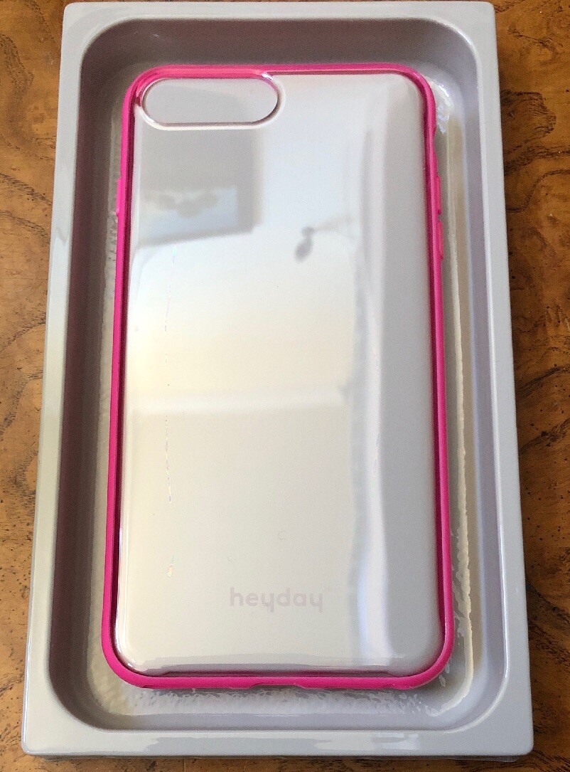 Heyday Apple iPhone 8 Plus/7 Plus/6s Plus/6 Plus Clear Case with Bumper Frame -